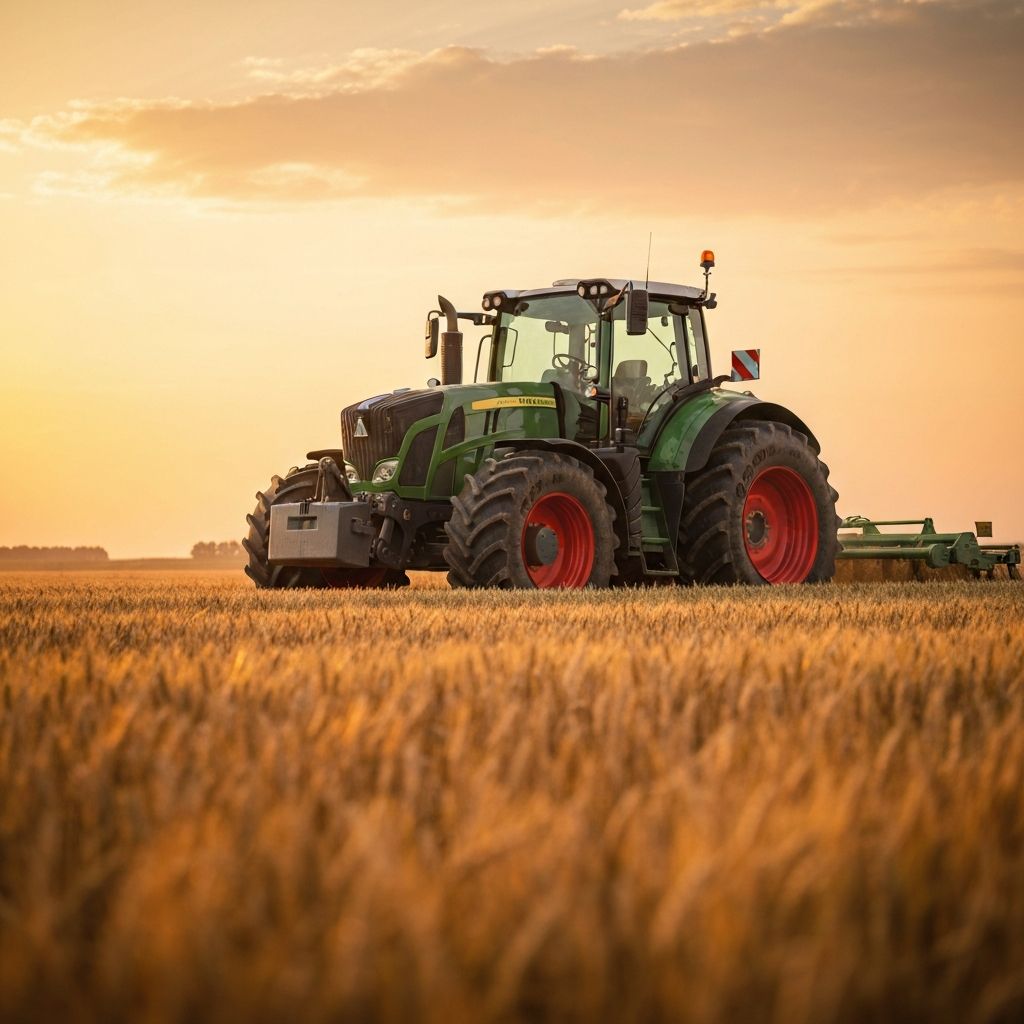 Трактор на поле